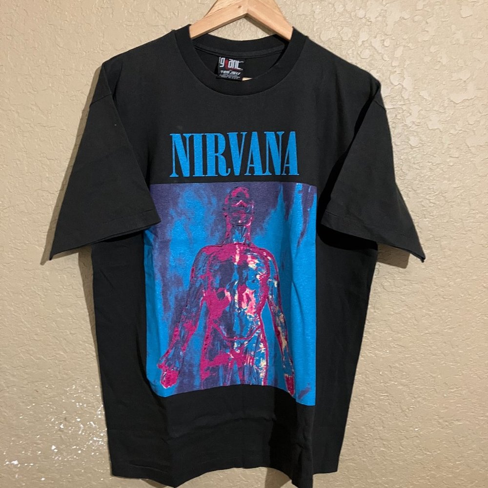 Nirvana Sliver Nevermind Kurt T-Shirt Giant XL Single Stitch Vintage Reprint
